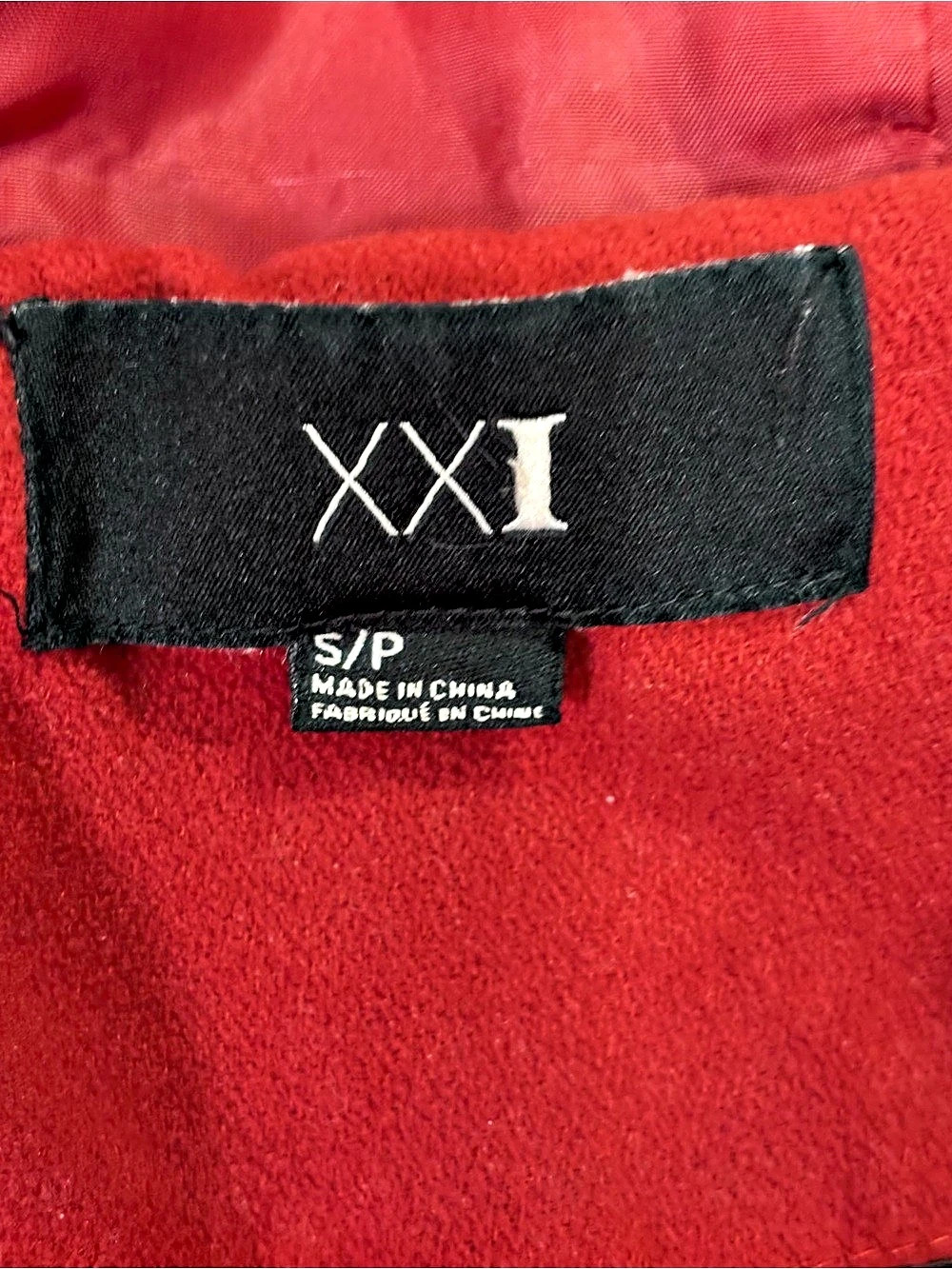 XXI Women’s Burnt Orange Hooded Coat‎ Size Small Like New - Picture 5 of 8